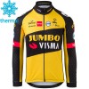 Maillot vélo 2021 Team Jumbo-Visma Hiver Thermal Fleece N005